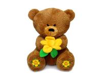 Игрушка мягкая Медвежонок Масик с вышитыми пятками 28 см