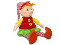 Игрушка мягкая Пиноккио с пуговицами (муз.) 21 см