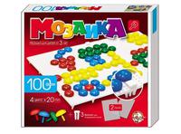 Дет. Дет. мозайка 100 фишек 2 поля 4 цв.