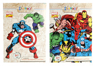 Белый картон "Marvel comics" (8 л., А4, мелованный)
