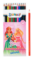 Карандаши цветные "Princess" (24 цв.)