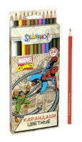 Карандаши цветные "Marvel comics" (24 цв.)