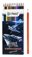 Карандаши цветные "Space battle" (24 цв.)