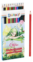 Карандаши цветные "Elfin", акварельные (12 цв.)