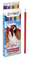 Карандаши цветные "Elfin", акварельные (18 цв.)