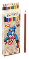 Карандаши цветные "Marvel comics", акварельные (18 цв.)