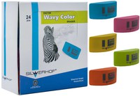 Ластик из синтетич. каучука  ""Wavy" color" (каплевидный, ассорти, в дисплее)