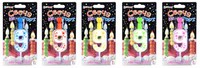 Свеча для торта  "Hobby" в виде цифры "9" (цвет ассорти)