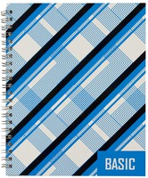 Тетрадь общая "Basic" (80 л., кл., А5, обложка в полоску)