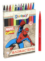Фломастеры "Marvel comics" (12 цв., шестигранные)