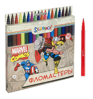 Фломастеры "Marvel comics" (18 цв., шестигранные)