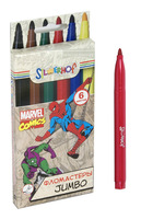 Фломастеры "Marvel comics" -  "Jumbo" (6 цв.)