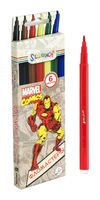 Фломастеры "Marvel comics" (6 цв., шестигранные)