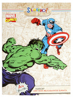 Бумага цветная "Marvel comics" (мелованная, 8 цв./8 л., А4)