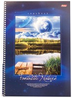 Тетрадь с карманами "Nature" (100 л., А4, лак)