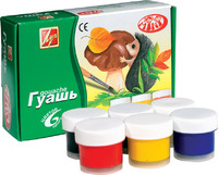 Гуашь "Zoo Mini"  (6 цв., 15 мл)