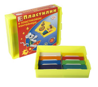 Пластилин "Классика" (10 цв., 200 г, в пластиковом контейнере)