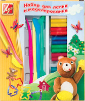 Пластилин "Кроха" (12 цв., 4 стека)