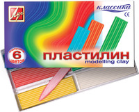 Пластилин "Классика" (6 цв., 120 г)