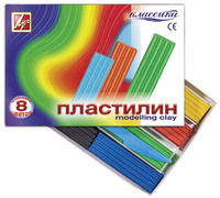 Пластилин "Классика" (8 цв., 160 г)