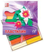 Мягкий восковой пластилин "Премиум" (12 цв., 210 г)