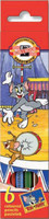 Карандаши цветные "Tom & Jerry" (6 цв.)