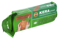 Масса для лепки и моделирования "Keraplast" (застывающая, 1 кг, коричневая)