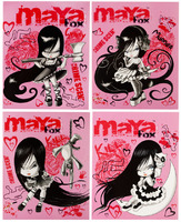 Тетрадь общая "Maya fox" (48 л., кл., А5, 5 видов)