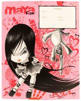 Тетрадь школьная "Maya fox"  (24 л., А5, линейка)