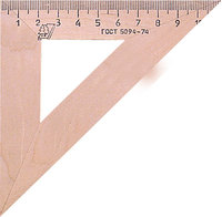 Угольник  45°/11 см (деревянный) 220-0381