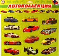 Дет. развивающая игра на магнитах "Спортивные автомобили и мотоциклы"
