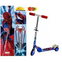 Детский самока трехколесный Disney SPIDER MAN Голографический со светом