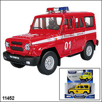 Дет. коллекционная машинка UAZ HUNTER "Пожарная охрана"