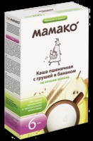 Мамако каша пшеничная с грушей и бананом на козьем молоке с 6-ти месяцев (200 г)