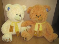 Игрушка мягкая мишка c желтым шарфиком (100 см)