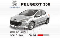Дет. машина металлическая  Peugeot 308 1:43