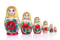 Матрешка  "Россияночка" (4 куклы)