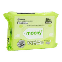 Влажные мягкие  салфетки для детей Moony 80 шт ( запасной блок )