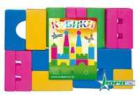 Детский Конструктор детский "Кубики" (выдувные) - 17 элементов