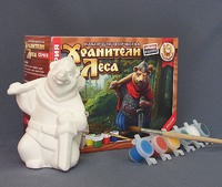 Раскраска объемная "Медведь с дубиной" (Хранители леса)