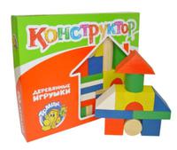 Конструктор детский цветное дерево 65 дет.