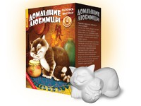 Раскраска объемная "Кот и сметана" (Домашние любимцы)