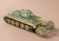 Модели танков для склеивания "Т-34/76" с минным тралом