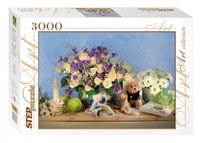 Пазл детский 3000 элементов "Цветы"