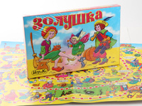 Игра настольная  "Золушка"+6 раскрасок