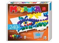 Дет. Дет. мозайка 240 фишек 2 поля 6 цв.